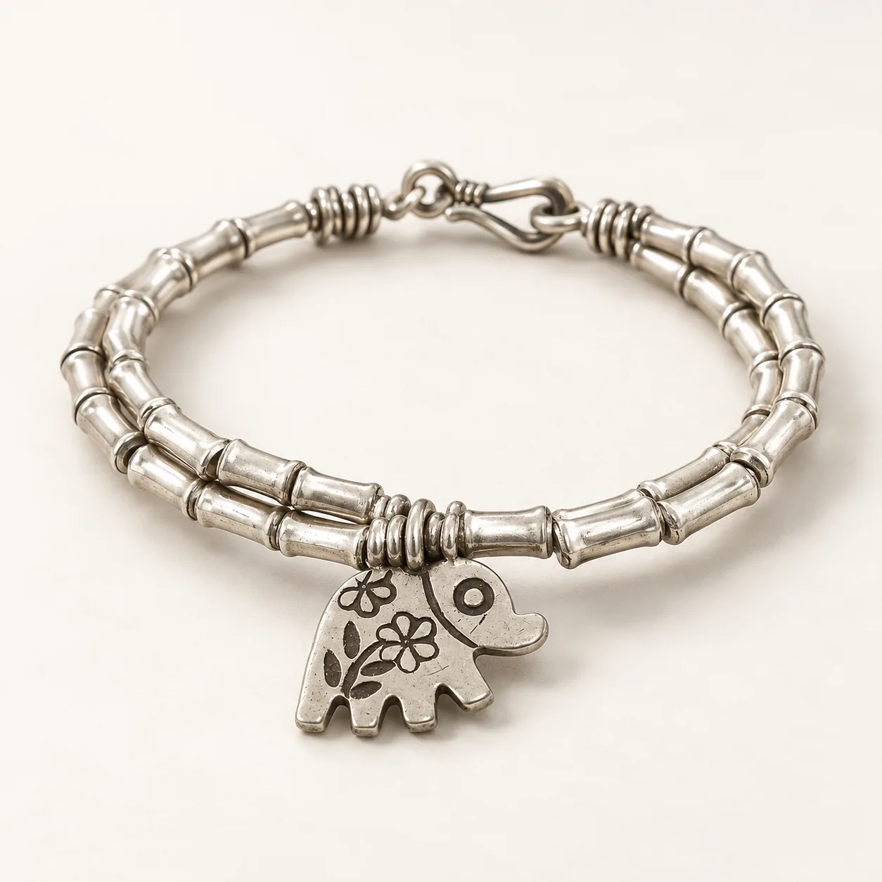 Elephant Double-Strand Bracelet detail 4