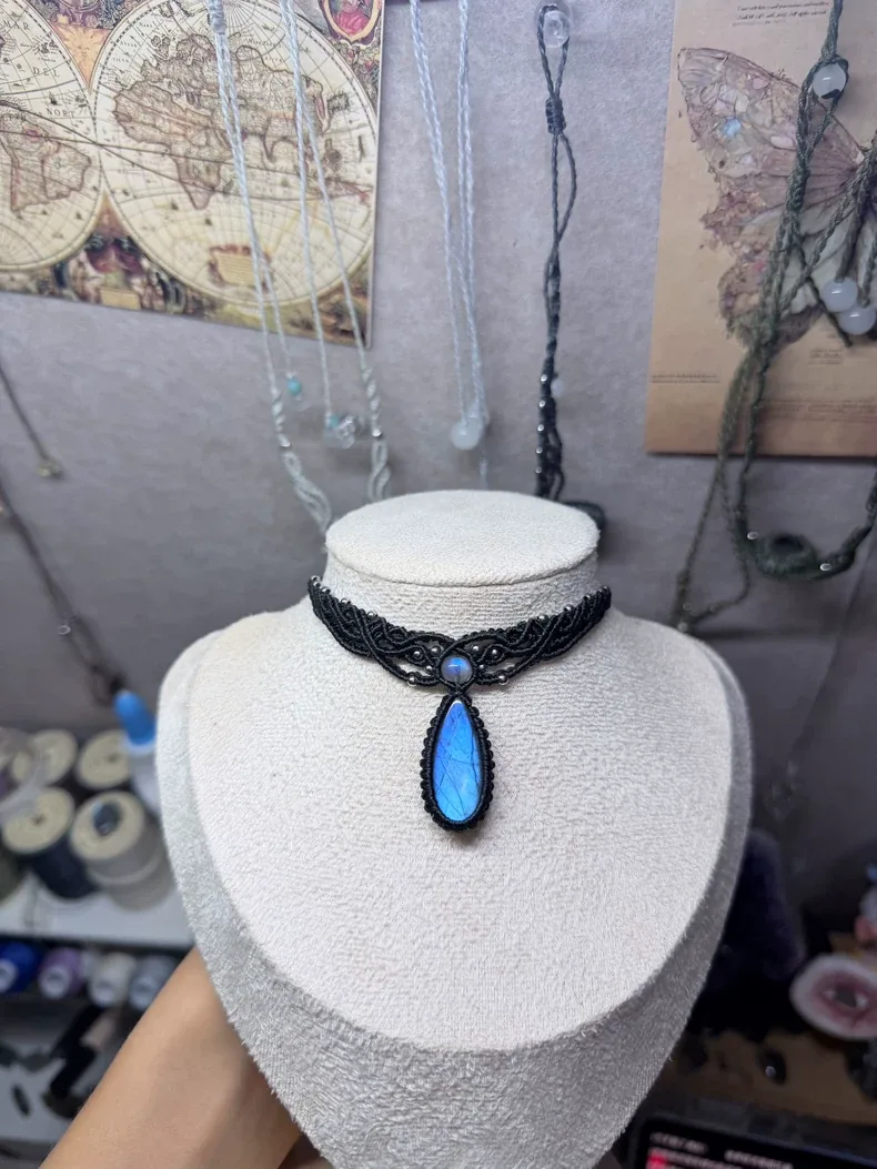 Labradorite Teardrop Collar detail 7