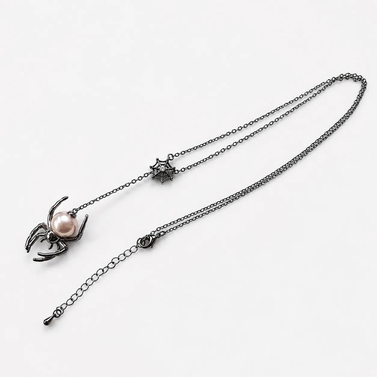 Dark Spider Edison Pearl Y-Necklace detail 3