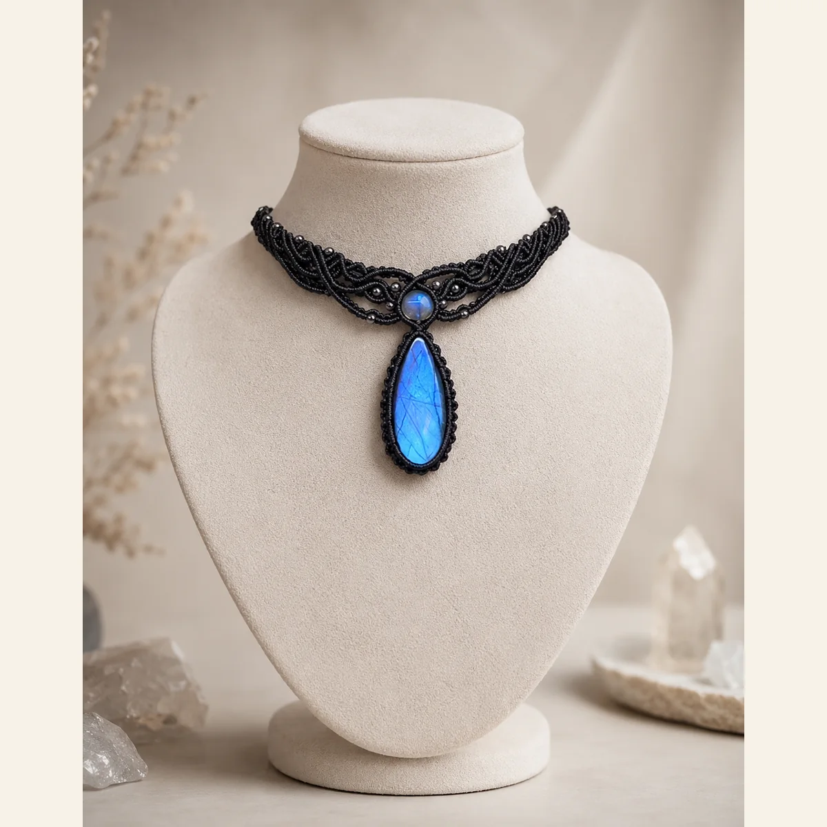 Labradorite Teardrop Collar product view