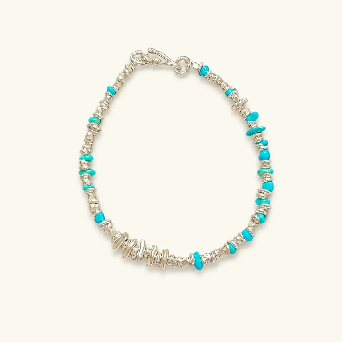 TRIJORA Hubei Turquoise & Handmade Silver Bracelet product view