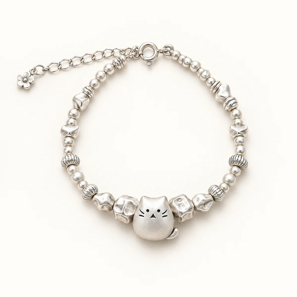 Silver Cat Bracelet product view