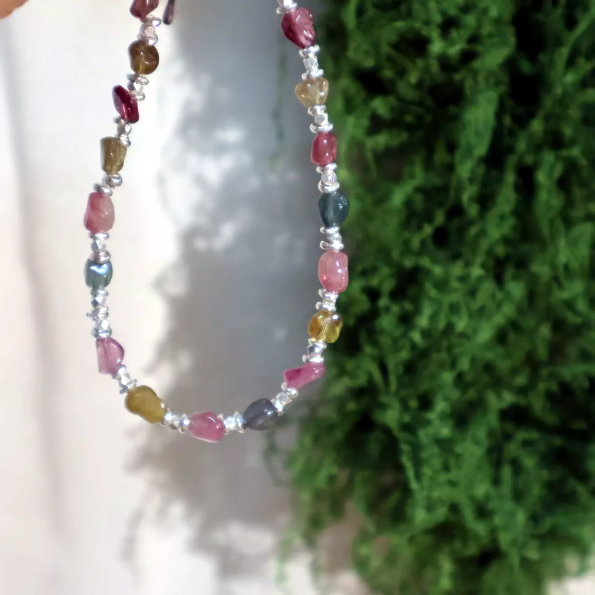 Mixed-Tone Gemstone Necklace