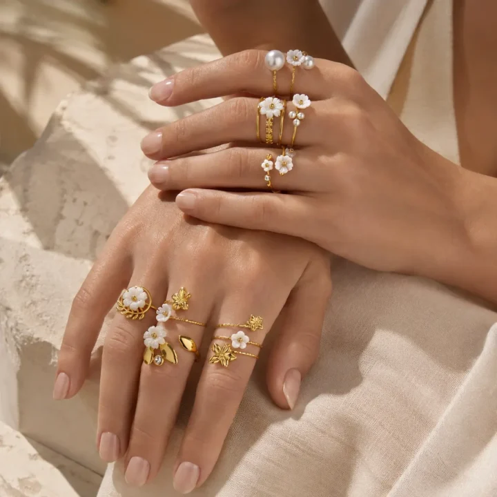 PETAL WHISPERS Floral Ring Collection