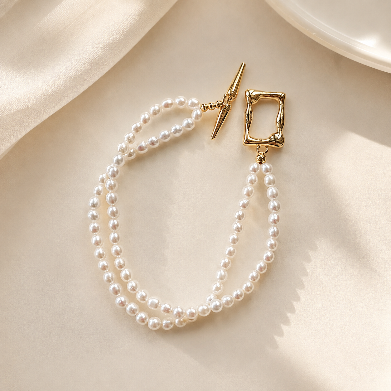 TIDE FRAME Pearl Bracelet detail 10