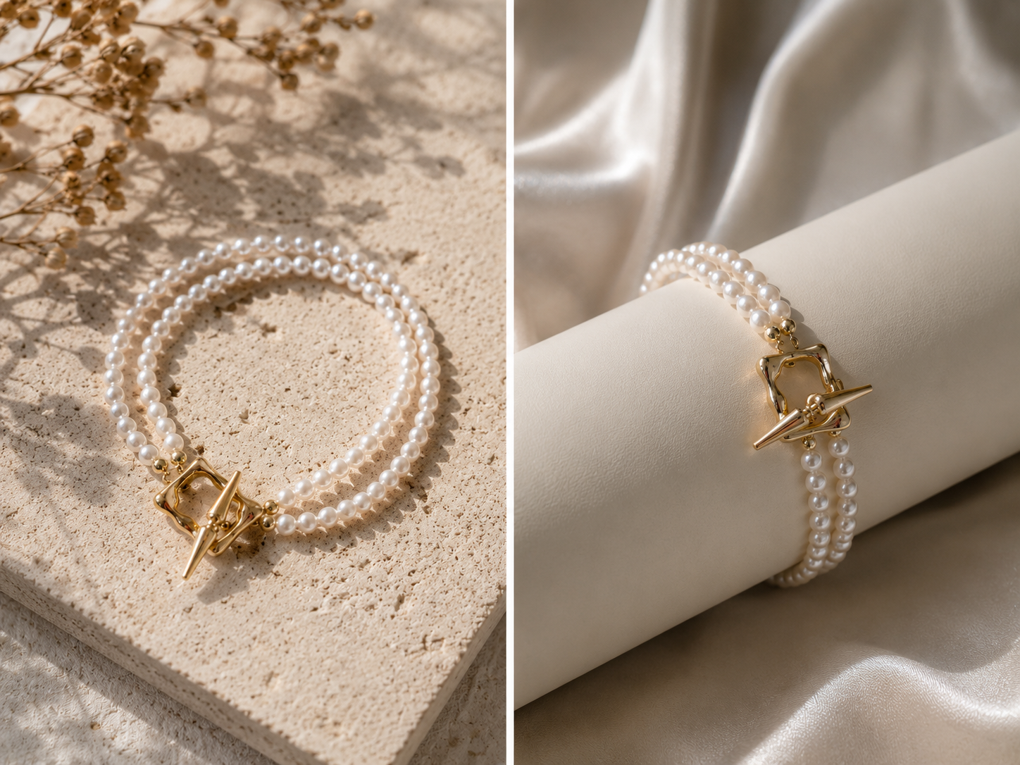 TIDE FRAME Pearl Bracelet detail 11