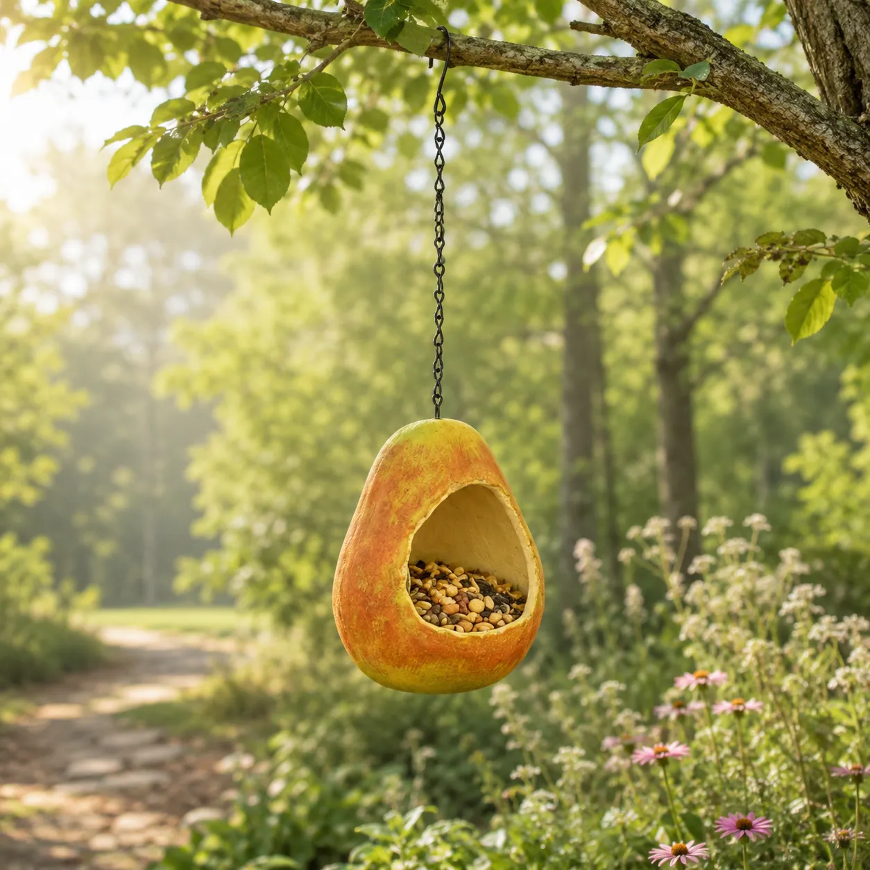 Pear Bird Feeder detail 4