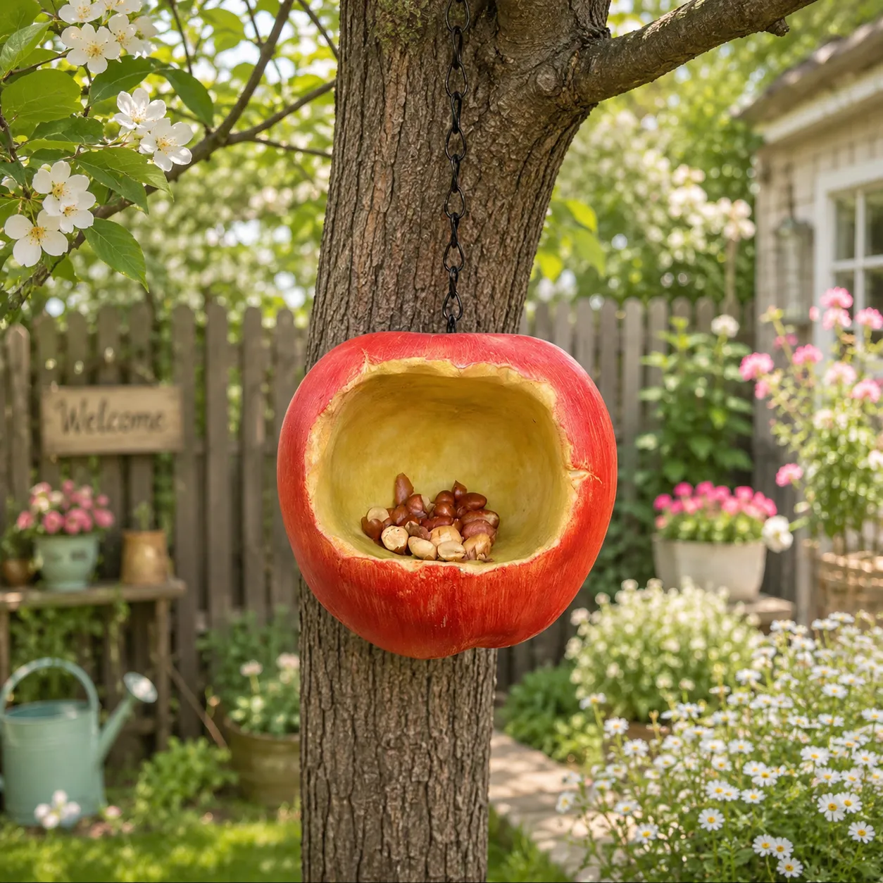 TRIJORA Apple Bird Feeder detail 3