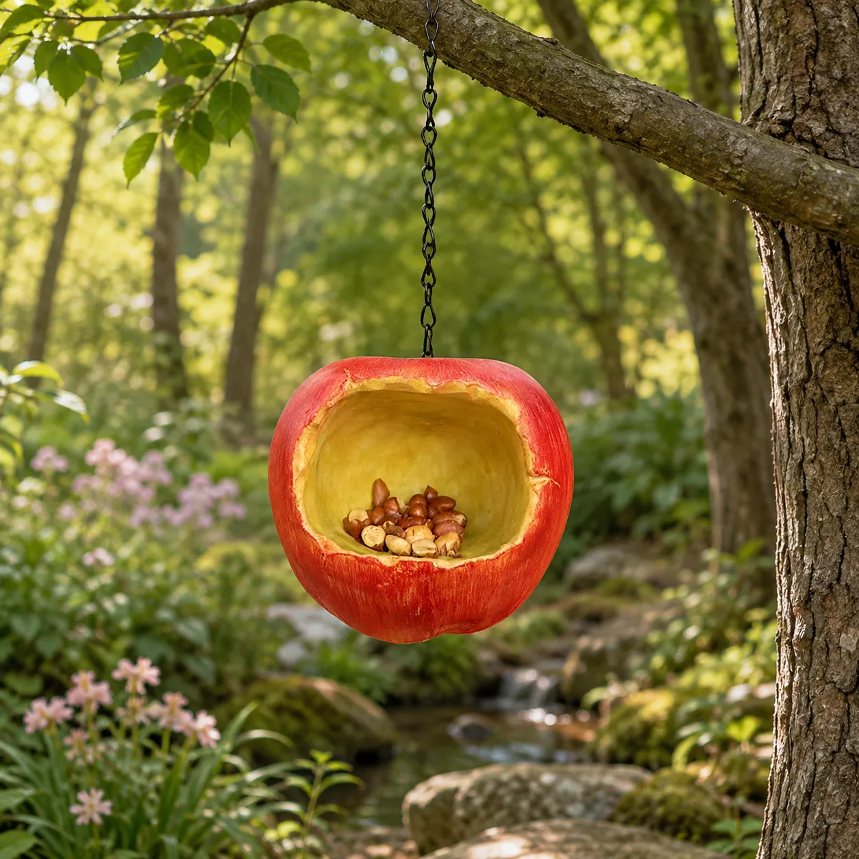 TRIJORA Apple Bird Feeder detail 4