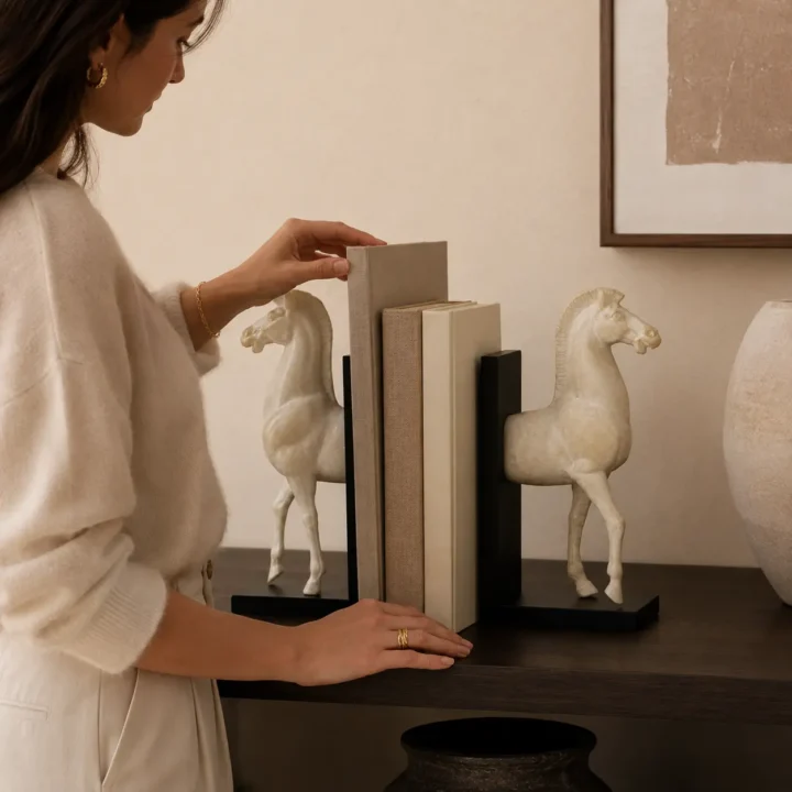 Still Journey Horse Bookends styled or worn view
