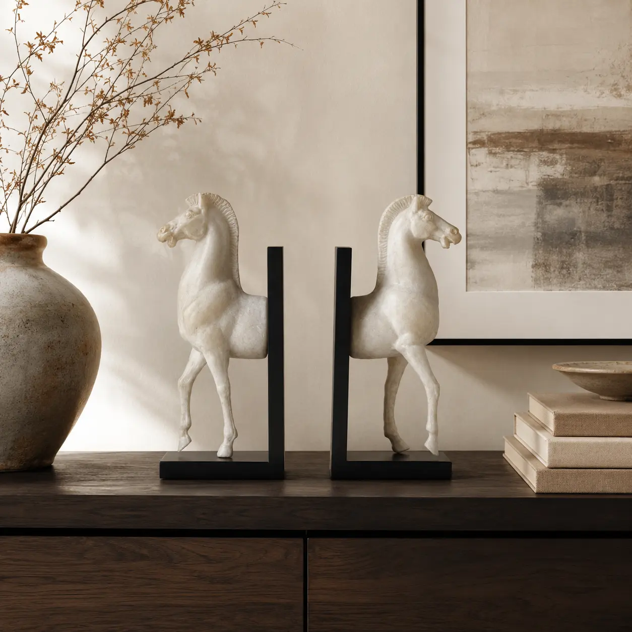 Still Journey Horse Bookends detail 4