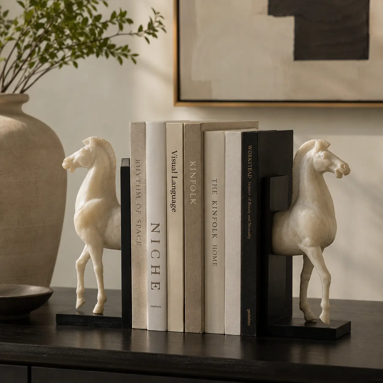 Still Journey Horse Bookends detail 3