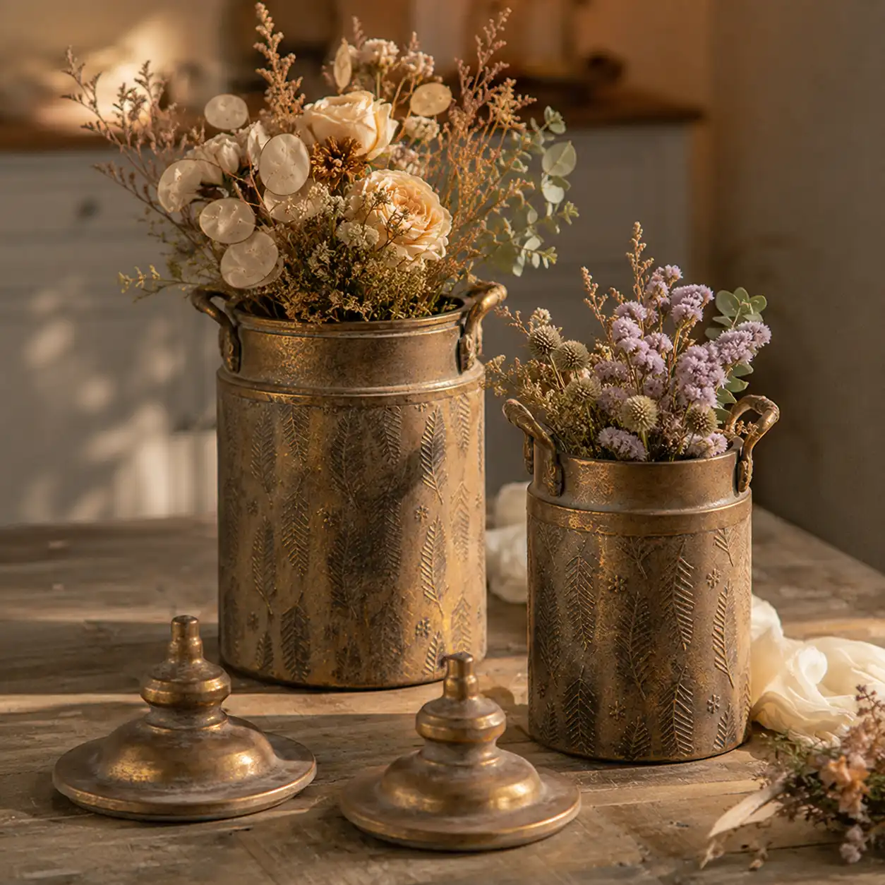 Fern Archive Vintage Iron Flower Bucket detail 2