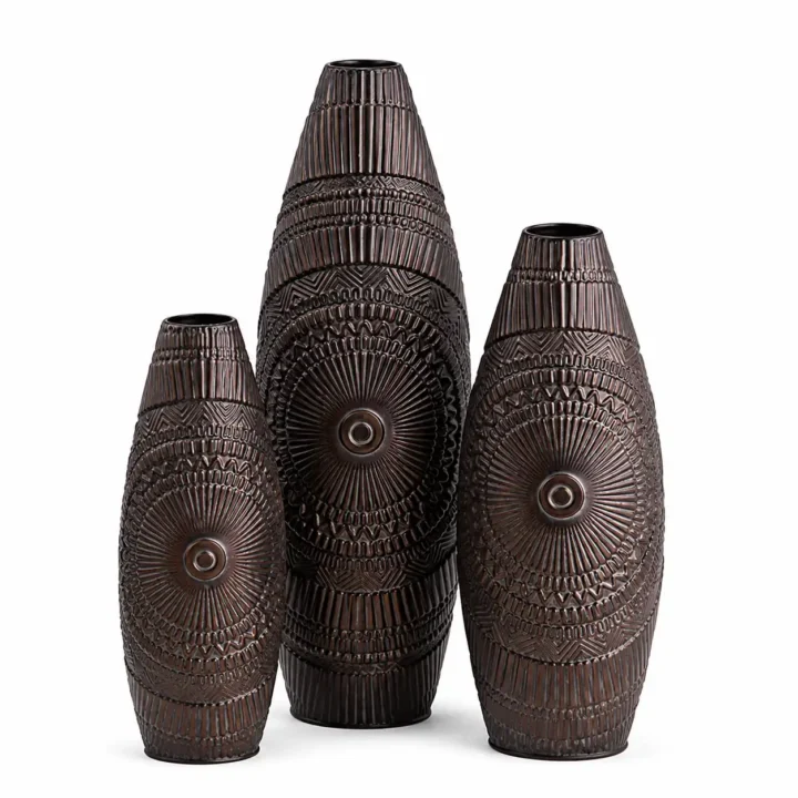 Desert Sun Vintage Iron Vase