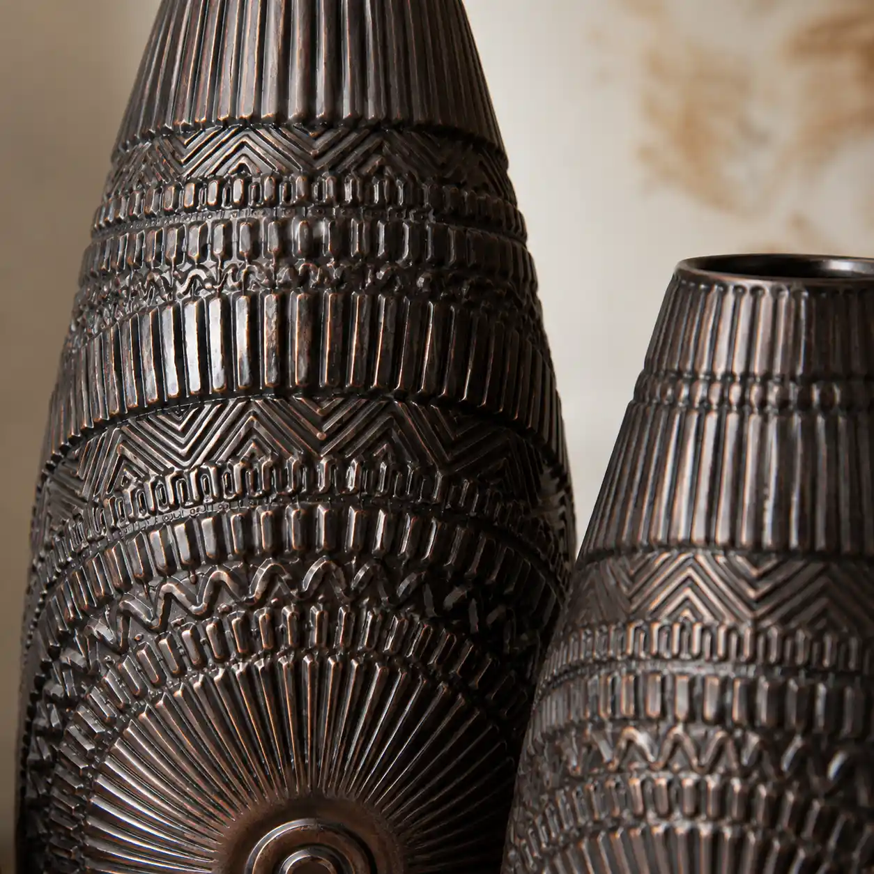 Desert Sun Vintage Iron Vase detail 6