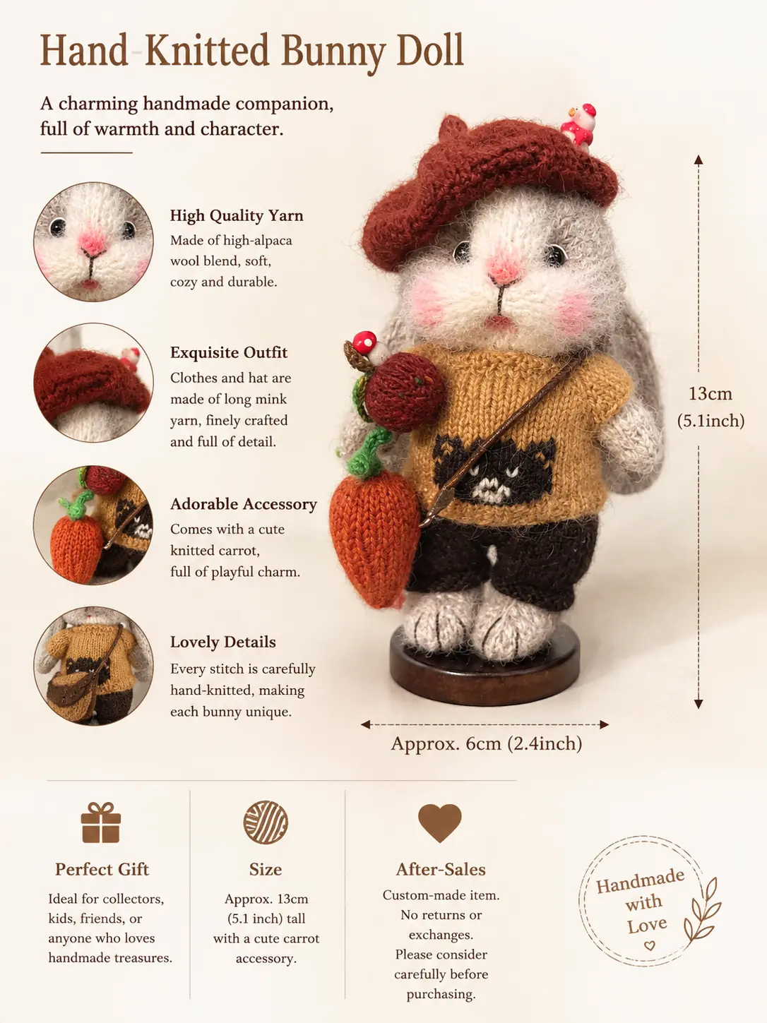 The Little Forest Traveler Bunny detail 5
