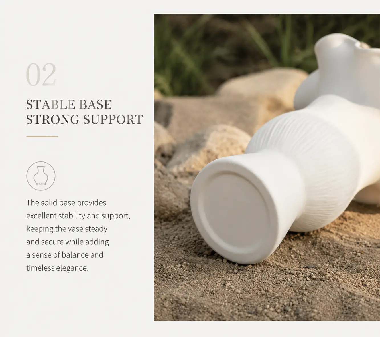 TRIJORA Organic Porcelain Vase Collection detail 5