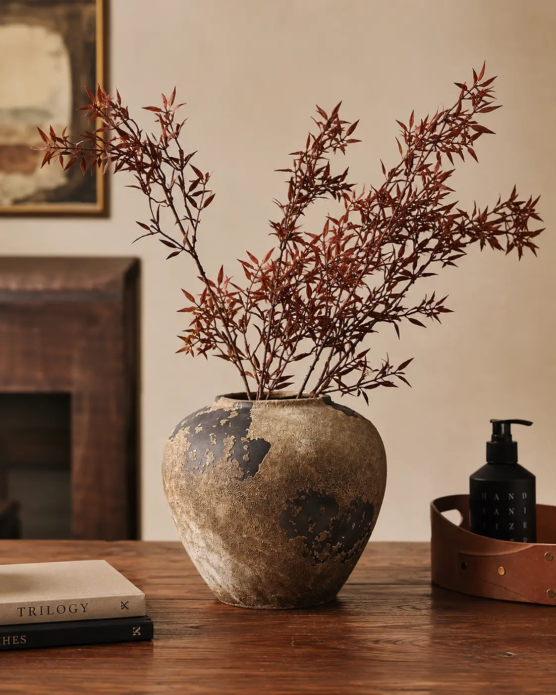 TRIJORA Wabi-Sabi Vintage Ceramic Vase Collection detail 3