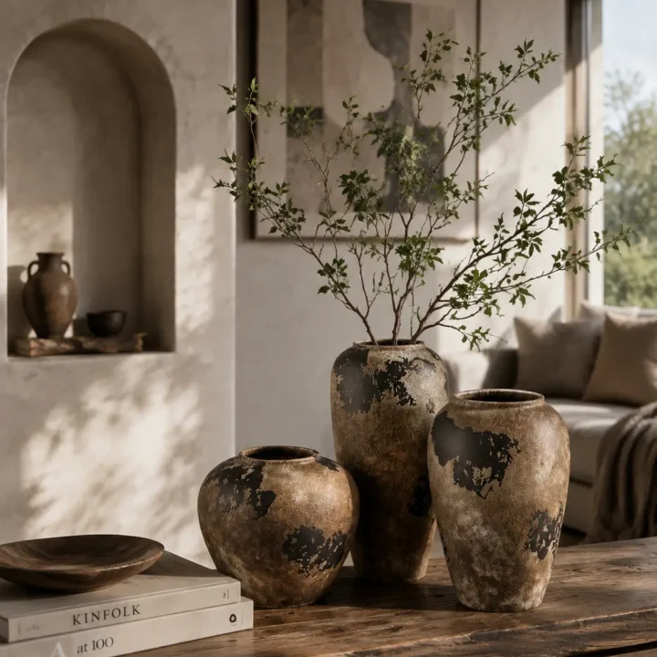 TRIJORA Wabi-Sabi Vintage Ceramic Vase Collection
