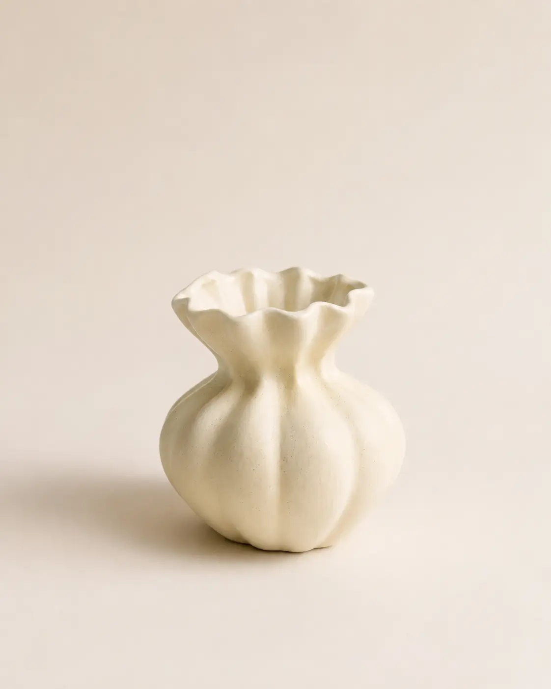 French Vintage Pumpkin Ceramic Vase detail 6
