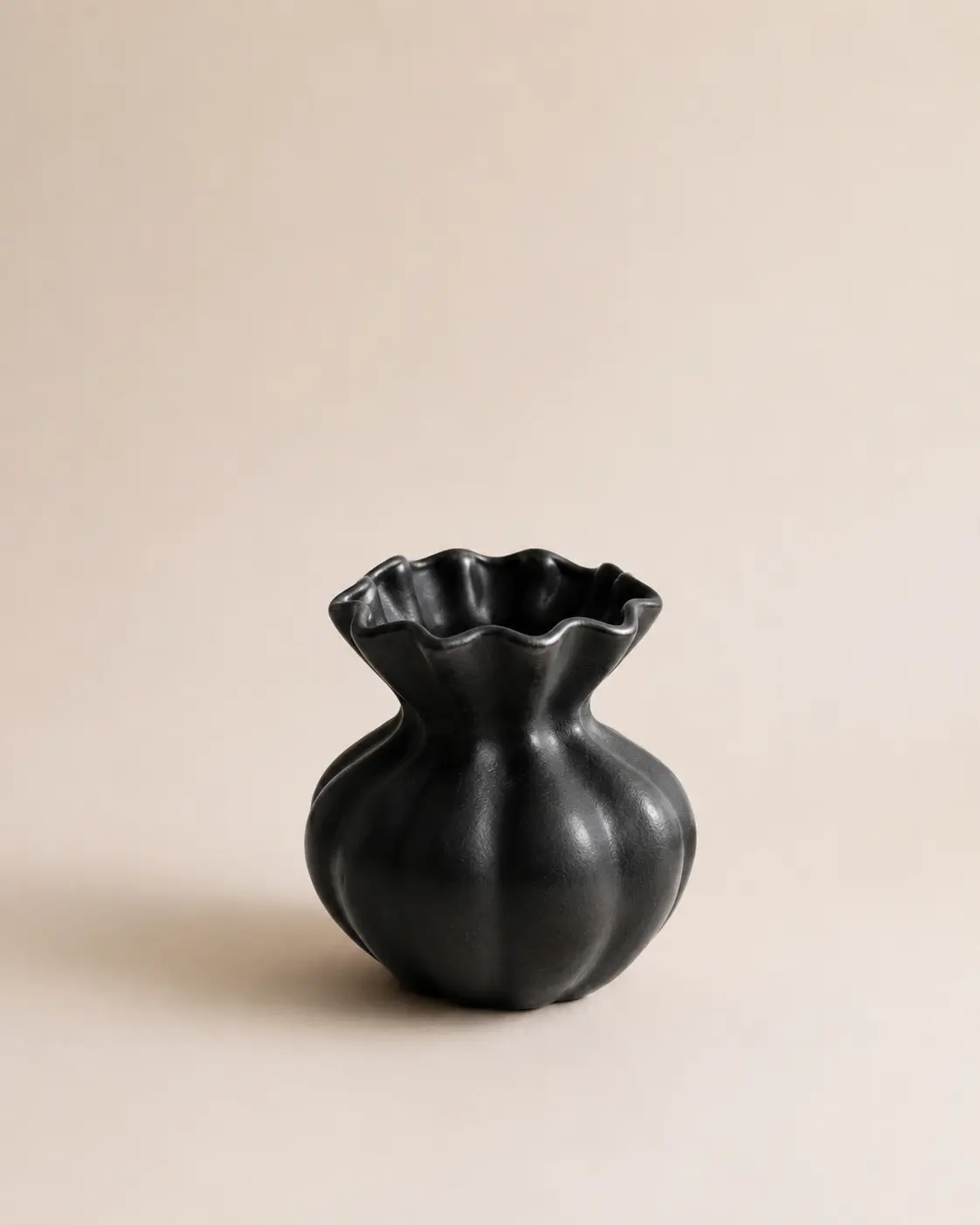French Vintage Pumpkin Ceramic Vase detail 5
