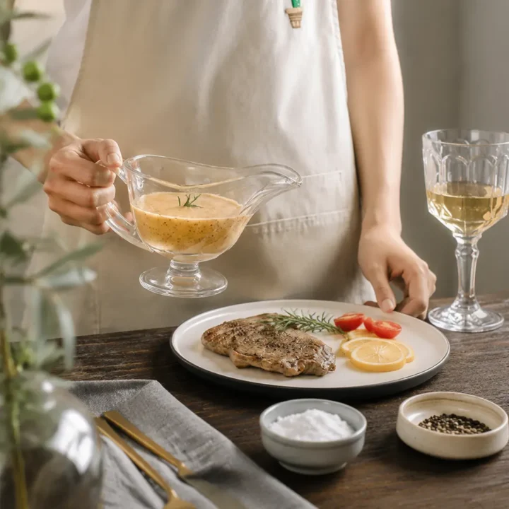 Multifunctional Boat-Shaped Glass Sauce Cup