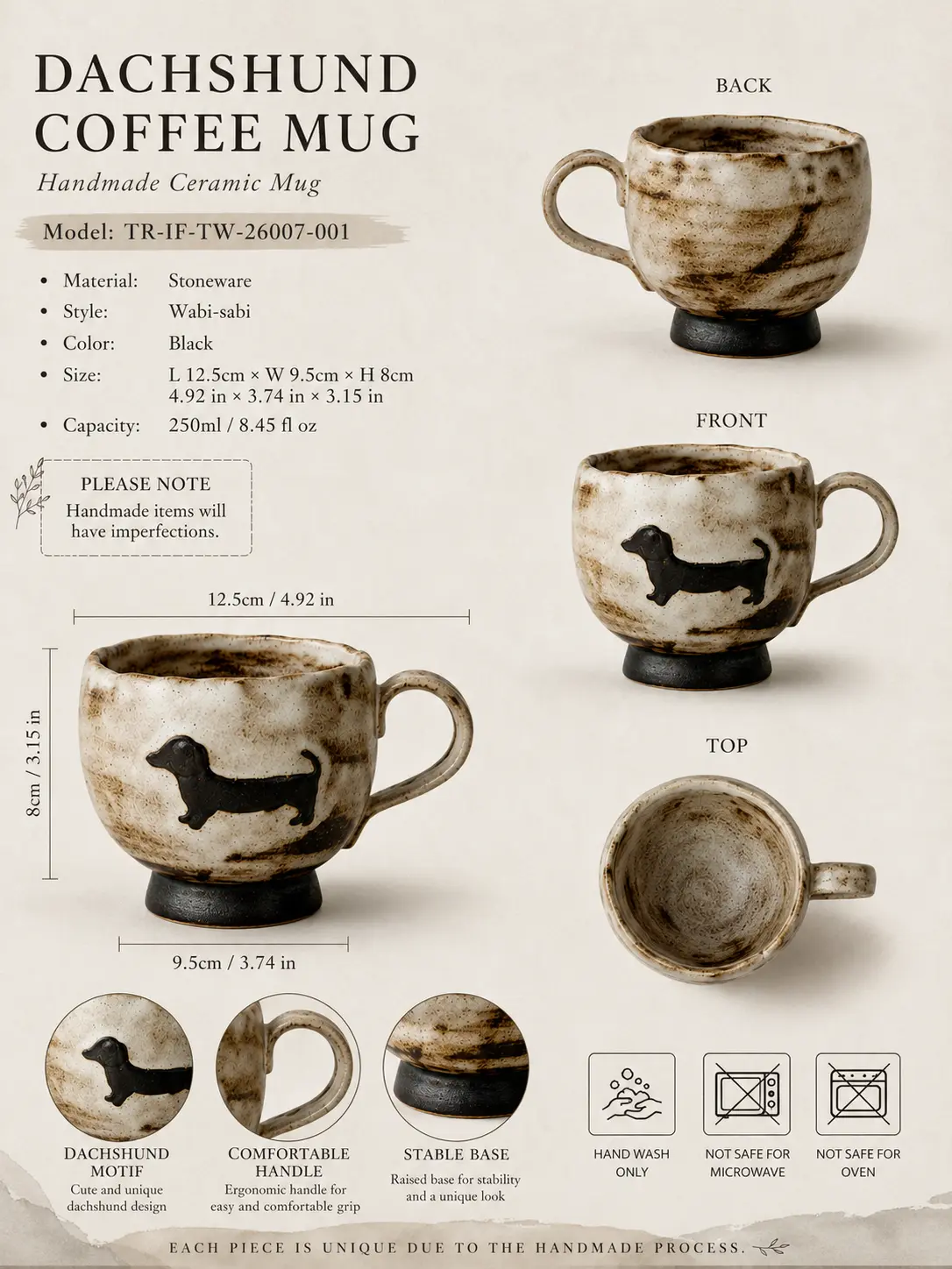 Dachshund Coffee Mug detail 8