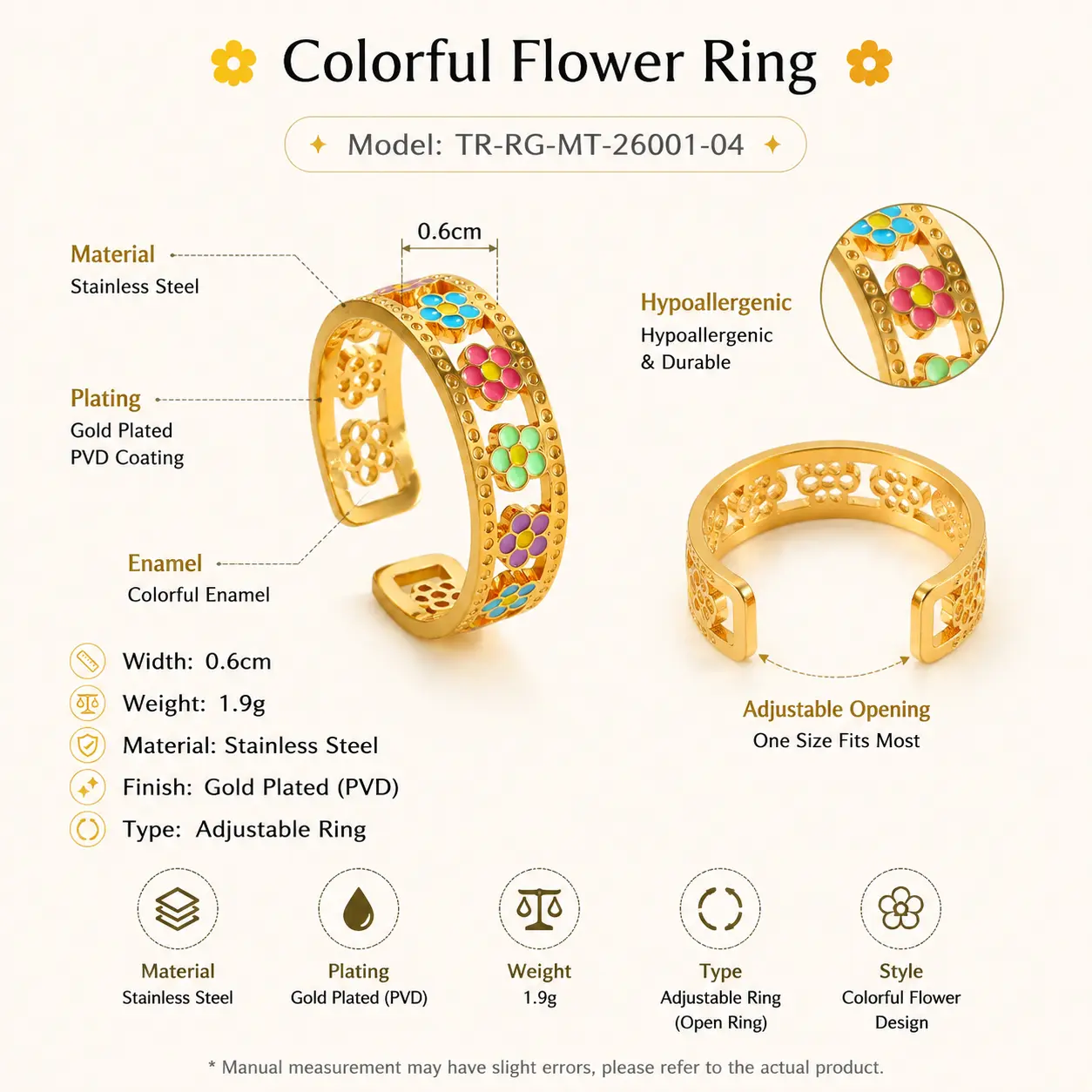 LITTLE JOYS Colorful Ring Collection detail 6