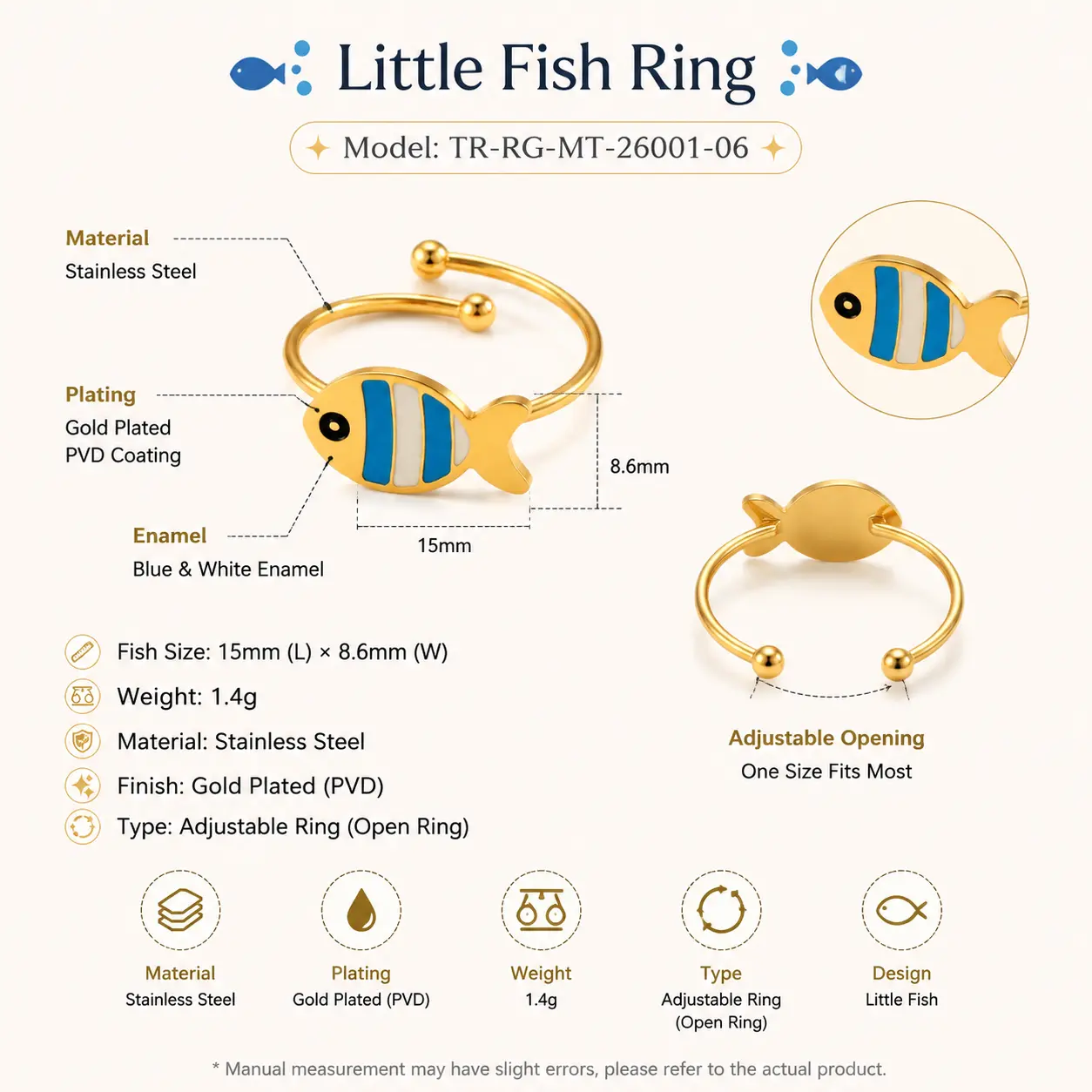 LITTLE JOYS Colorful Ring Collection detail 8