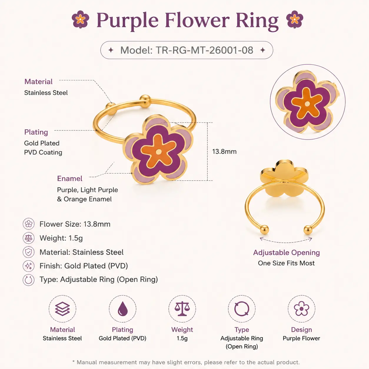 LITTLE JOYS Colorful Ring Collection detail 10