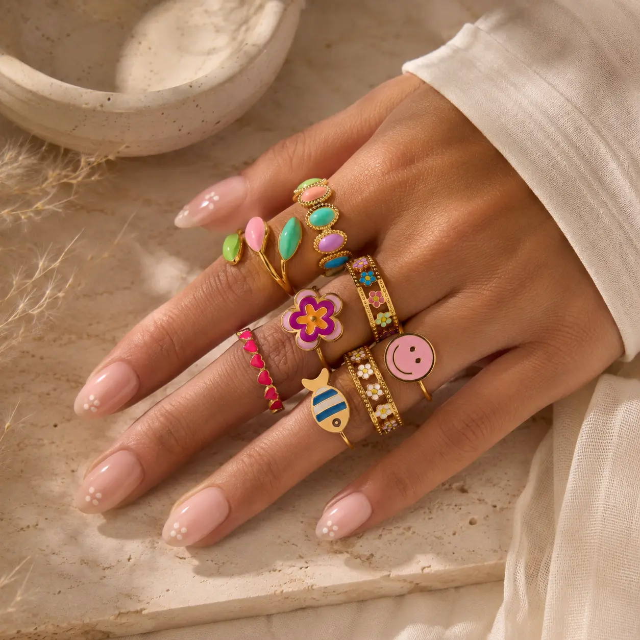 LITTLE JOYS Colorful Ring Collection detail 2