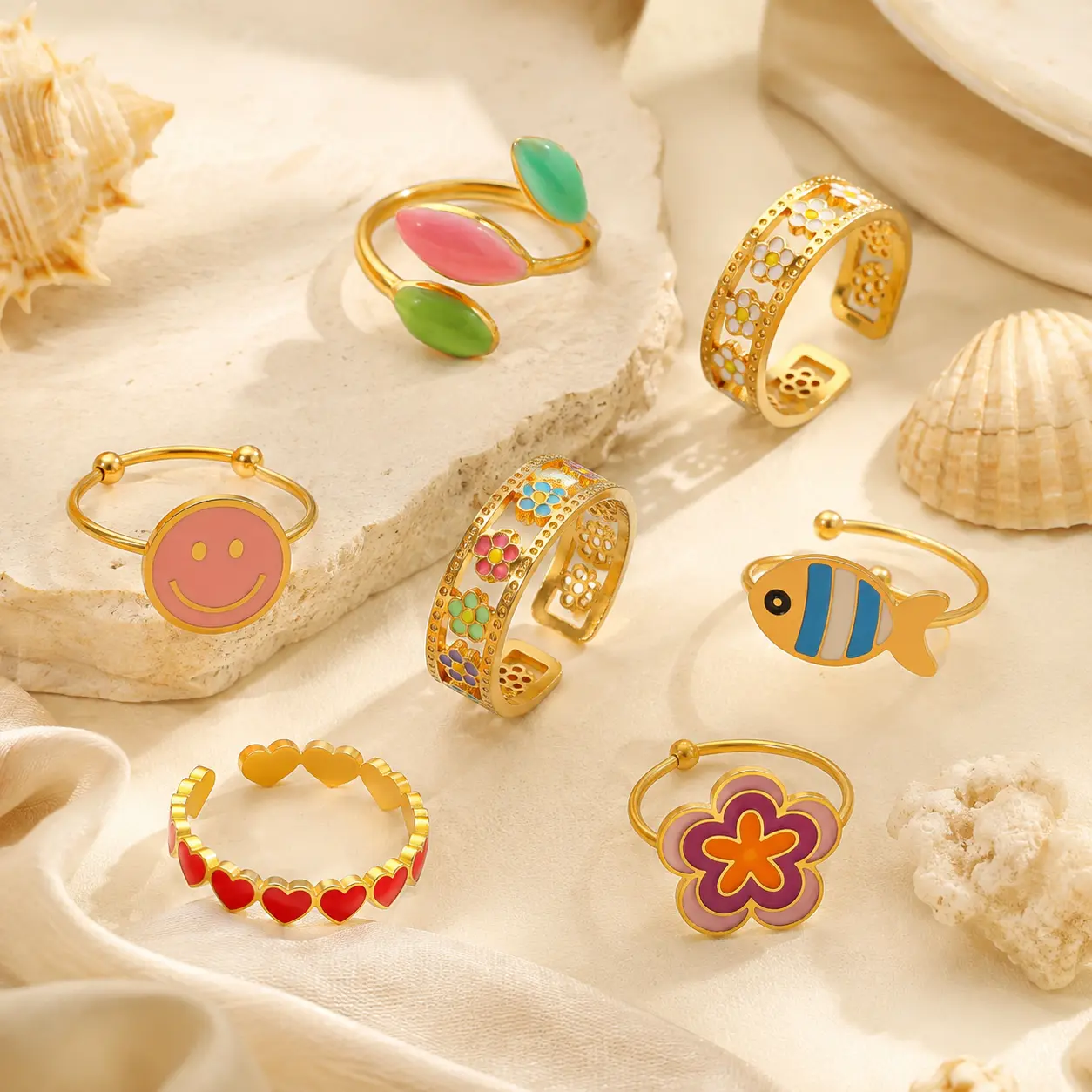 LITTLE JOYS Colorful Ring Collection