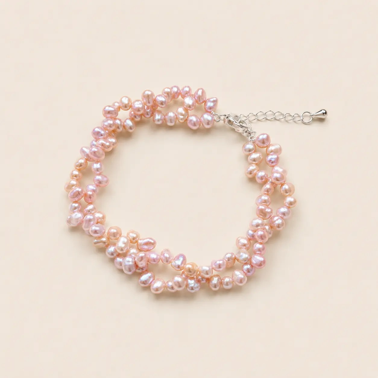 BLUSH PETAL Baroque Pearl Bracelet detail 7