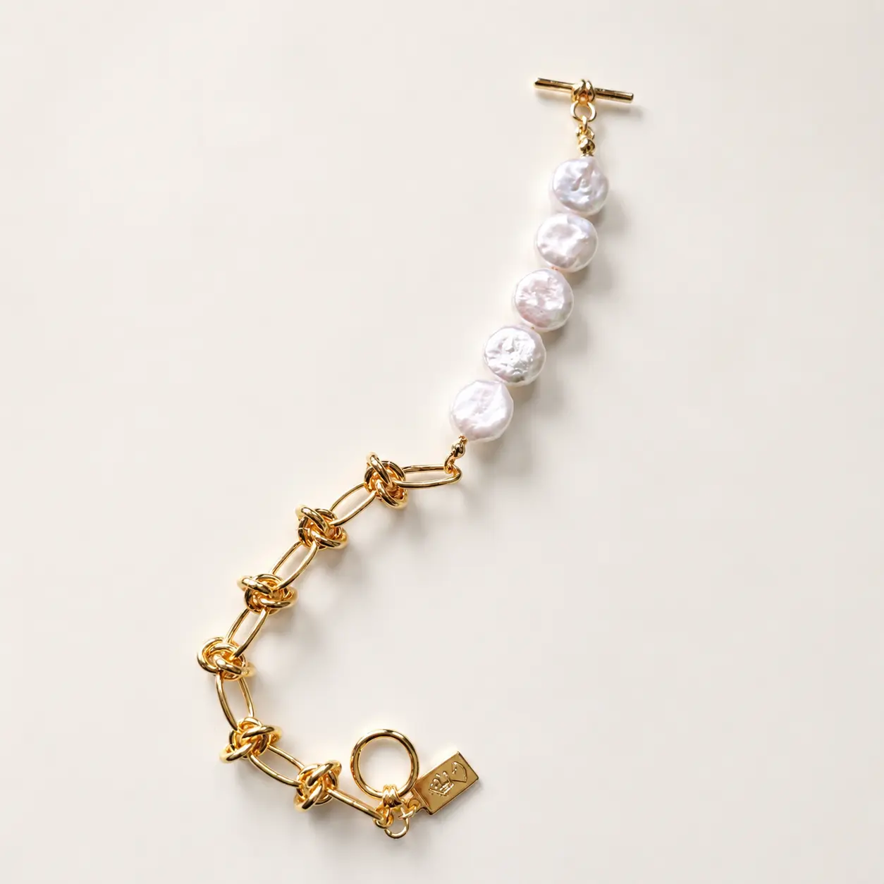 GOLDEN TIDE Baroque Pearl Bracelet detail 9