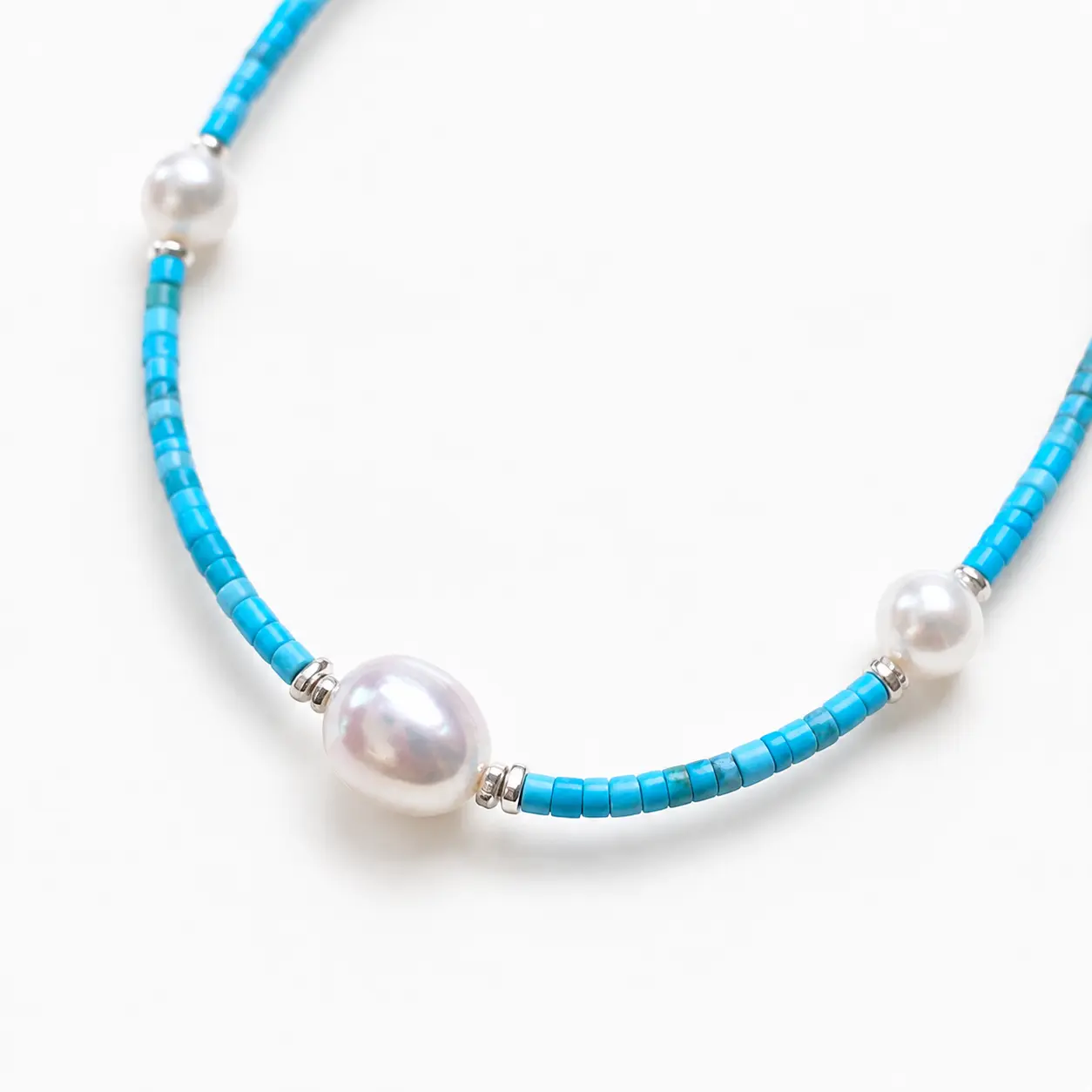TIDELINE Turquoise Pearl Bracelet detail 14