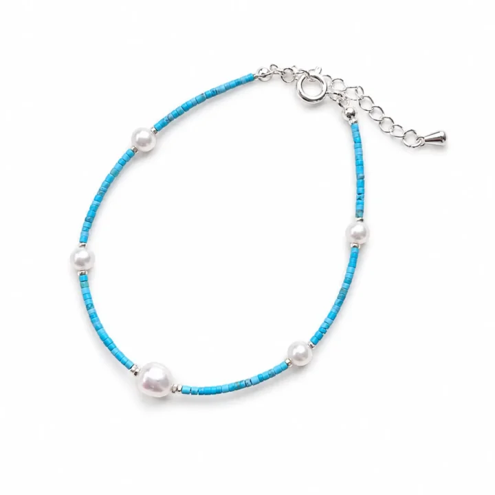TIDELINE Turquoise Pearl Bracelet