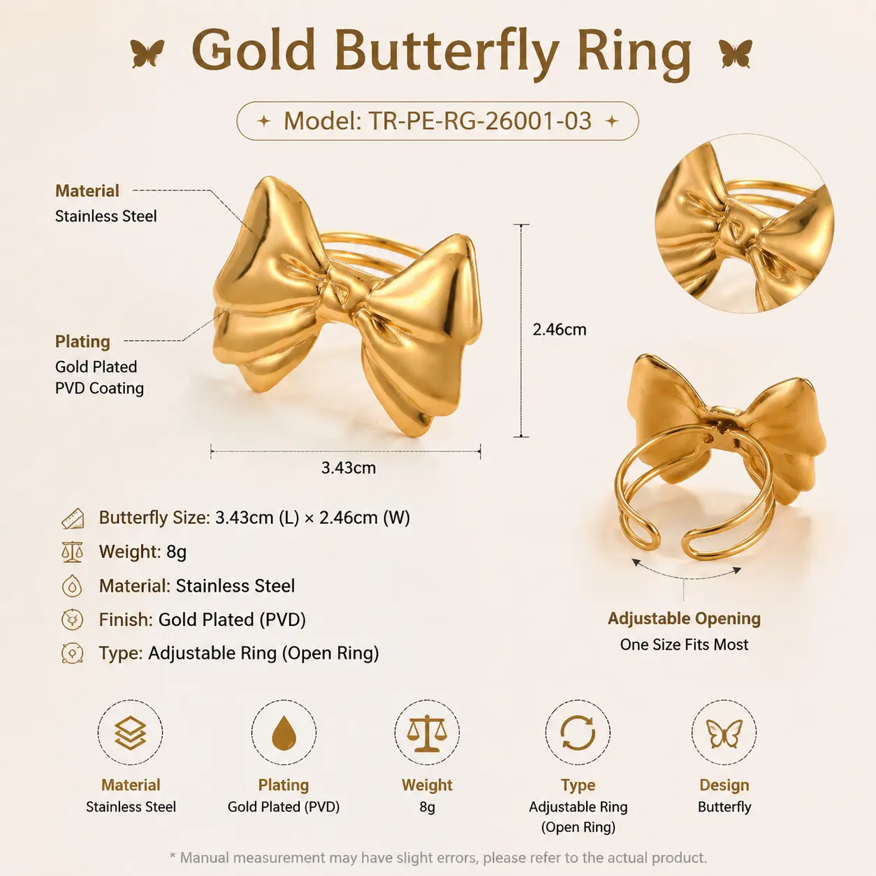 GILDED FORMS — Sculptural Ring Collection detail 5