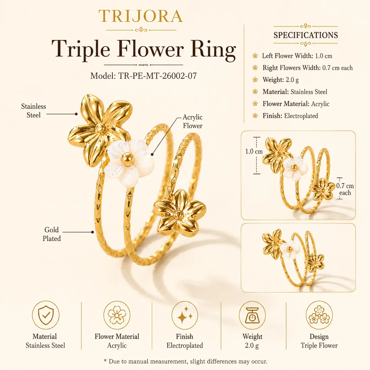 PETAL WHISPERS Floral Ring Collection detail 9