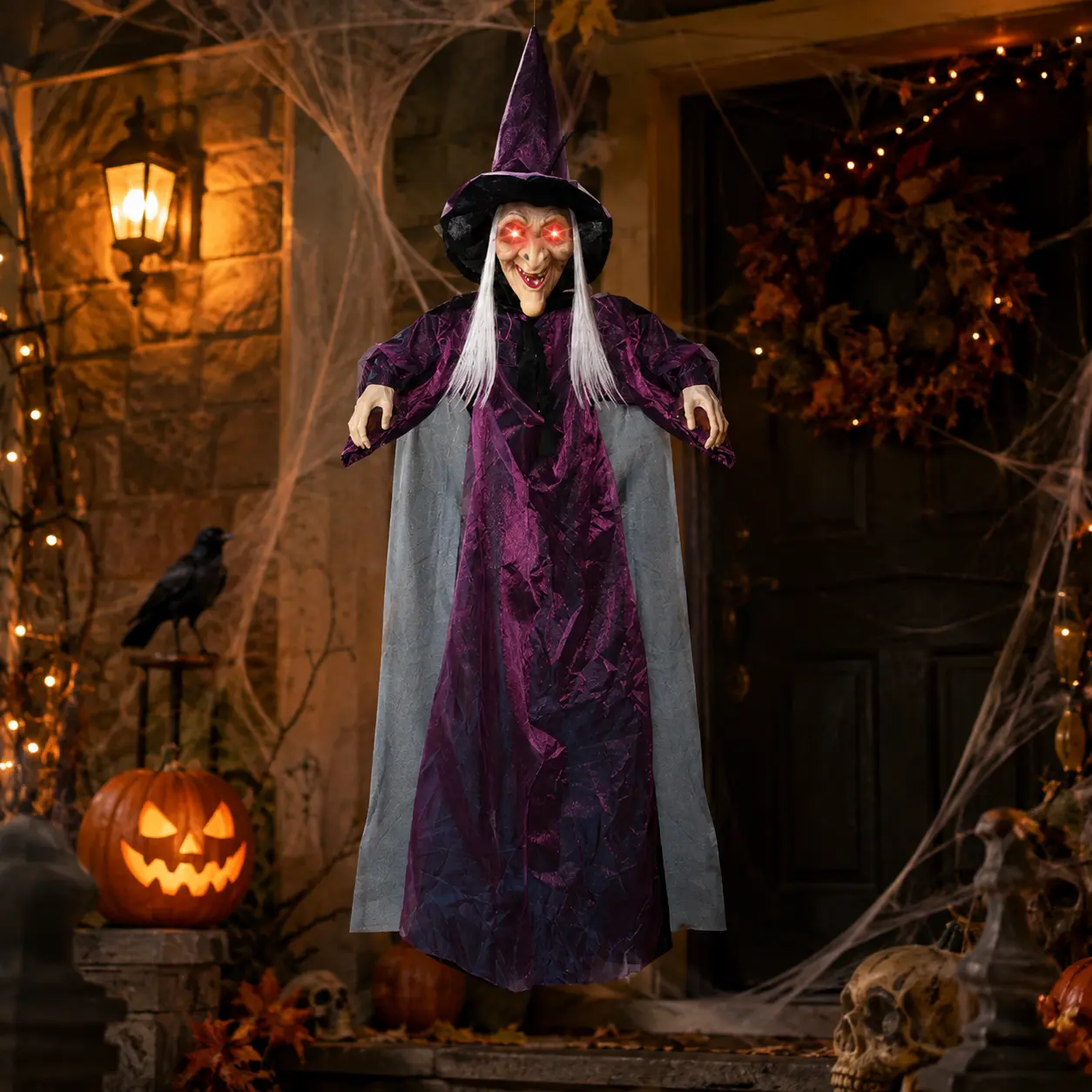 The Hanging Witch — Sound-Activated Halloween Decor detail 4