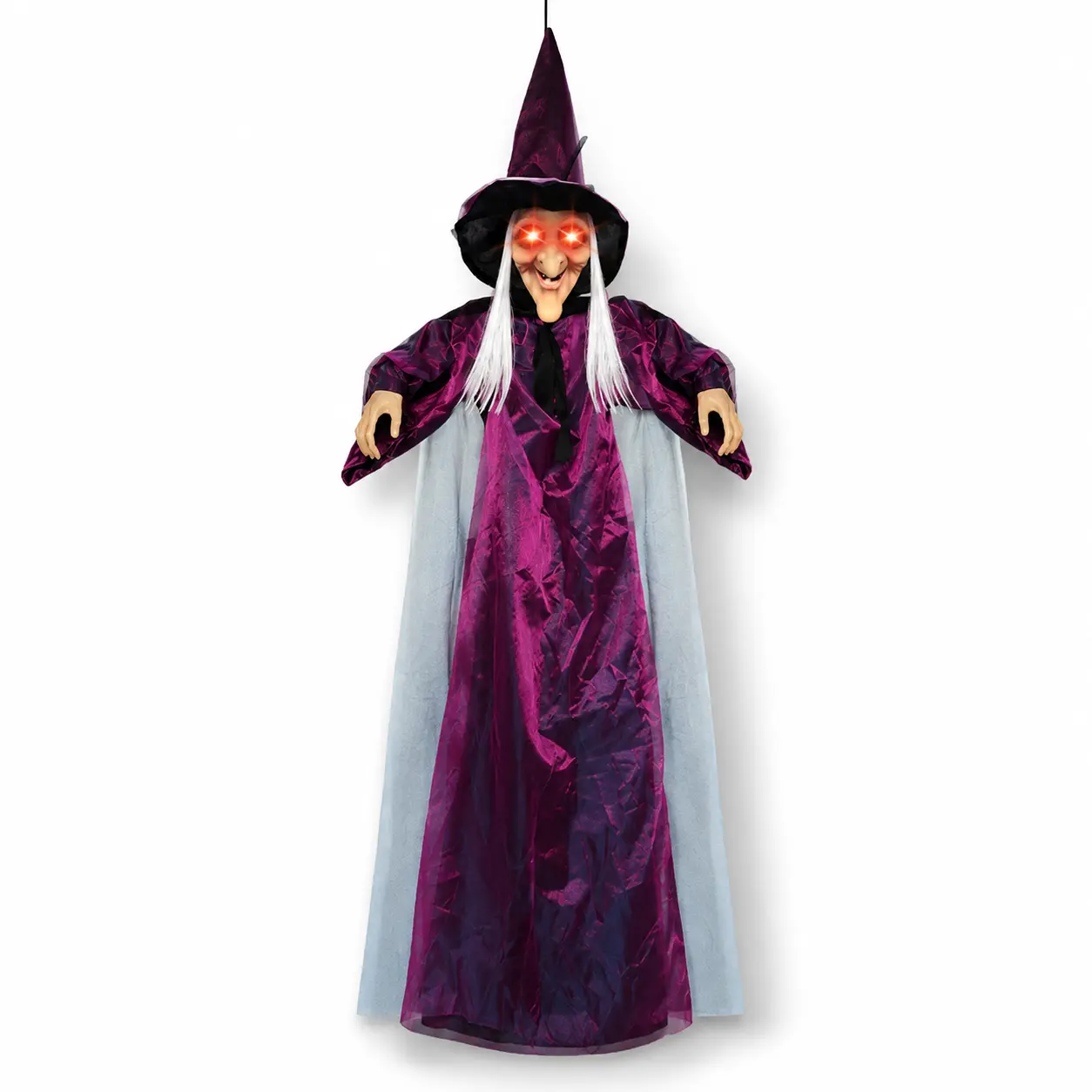 The Hanging Witch — Sound-Activated Halloween Decor