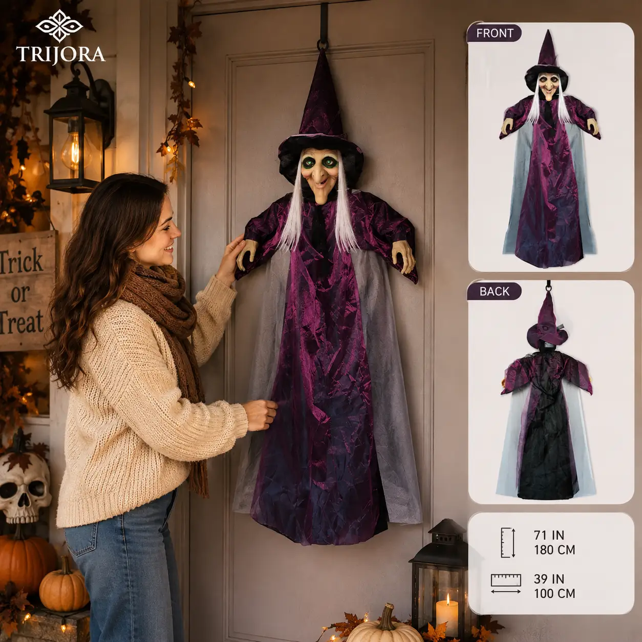 The Hanging Witch — Sound-Activated Halloween Decor detail 6