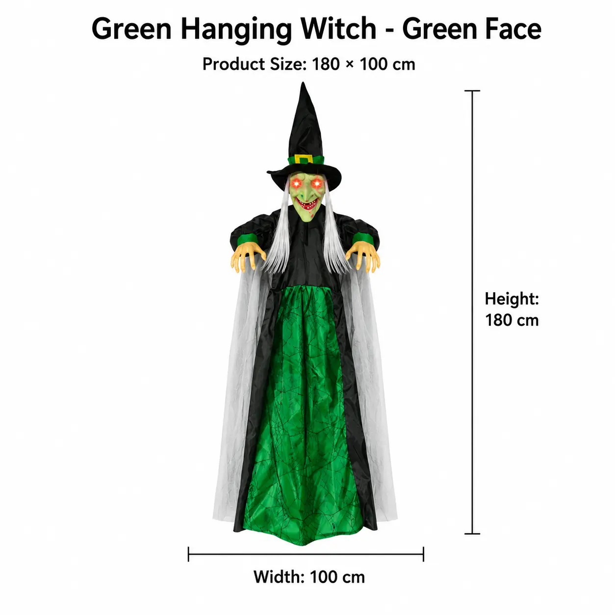 The Hanging Witch — Sound-Activated Halloween Decor detail 10