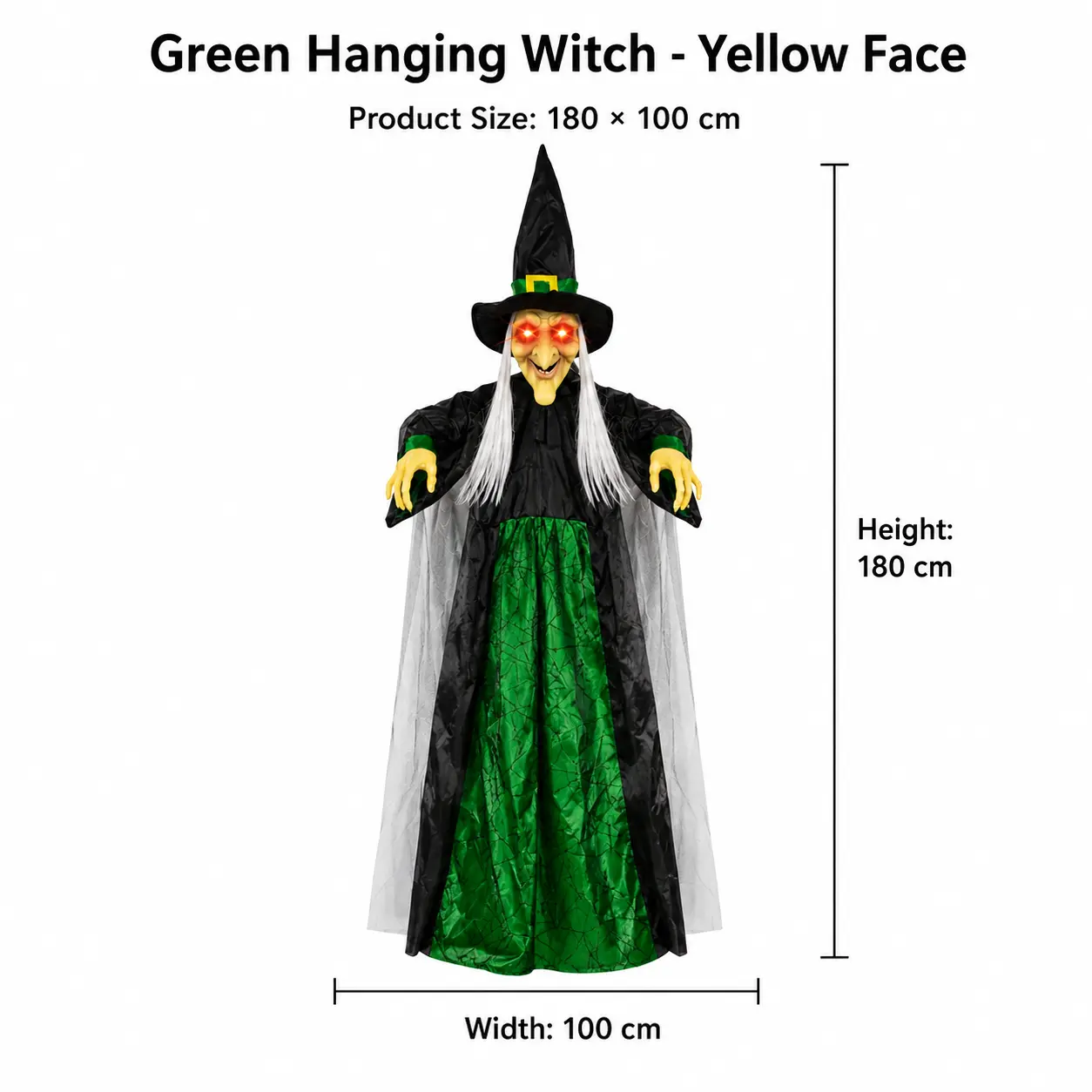 The Hanging Witch — Sound-Activated Halloween Decor detail 9