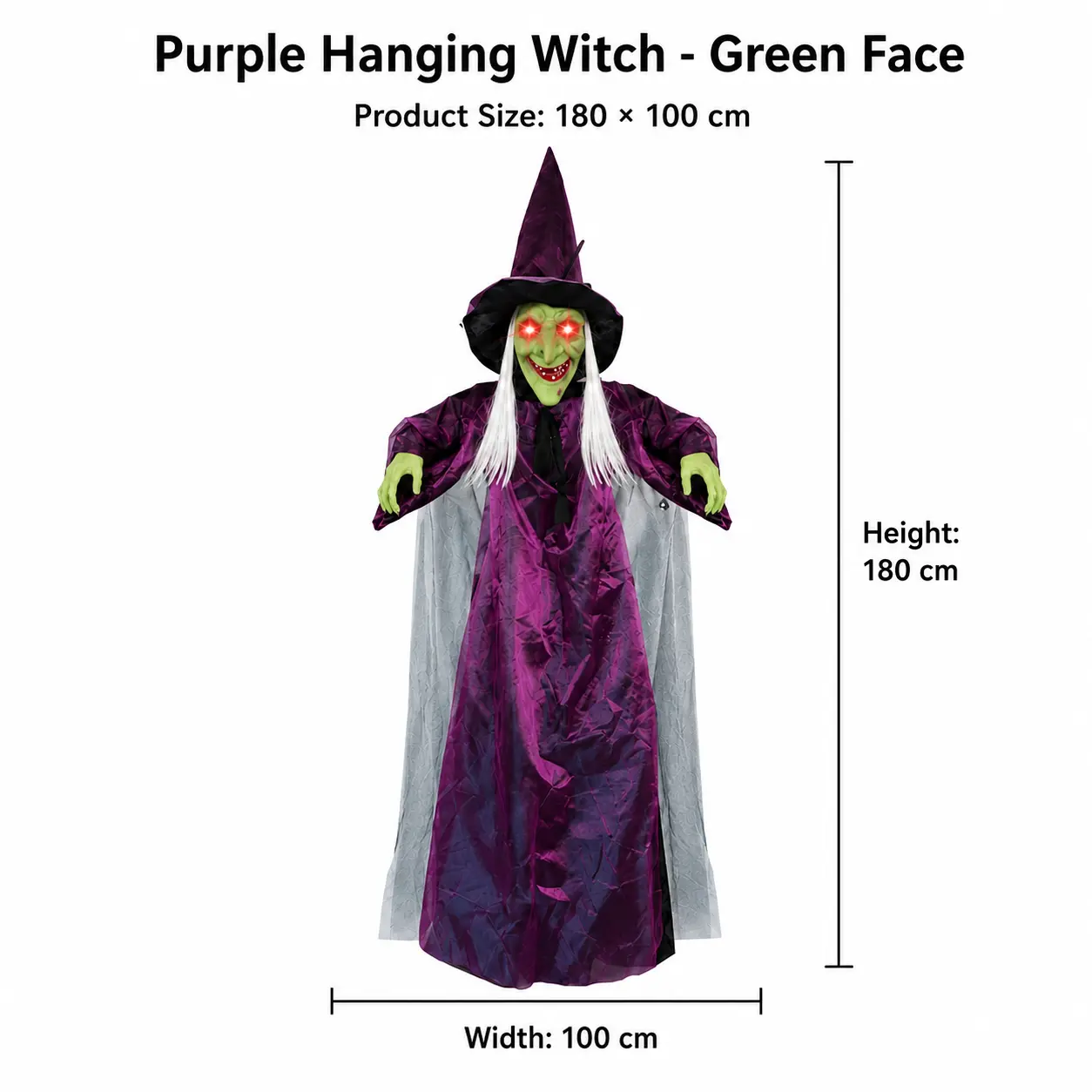 The Hanging Witch — Sound-Activated Halloween Decor detail 8