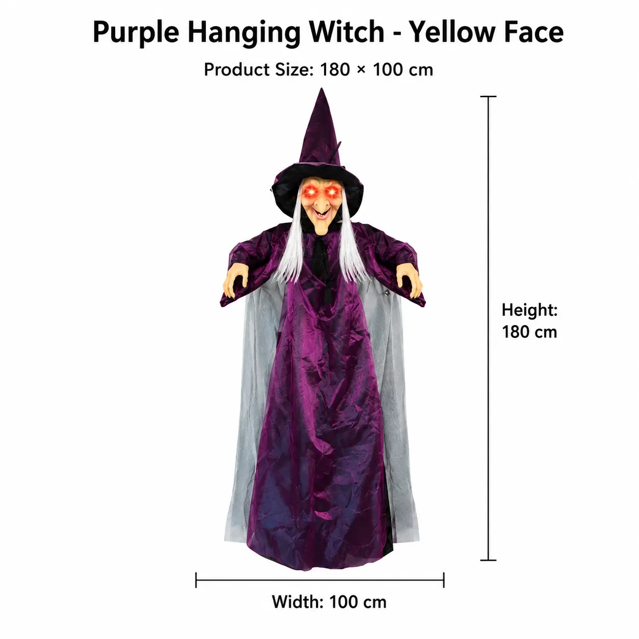 The Hanging Witch — Sound-Activated Halloween Decor detail 7
