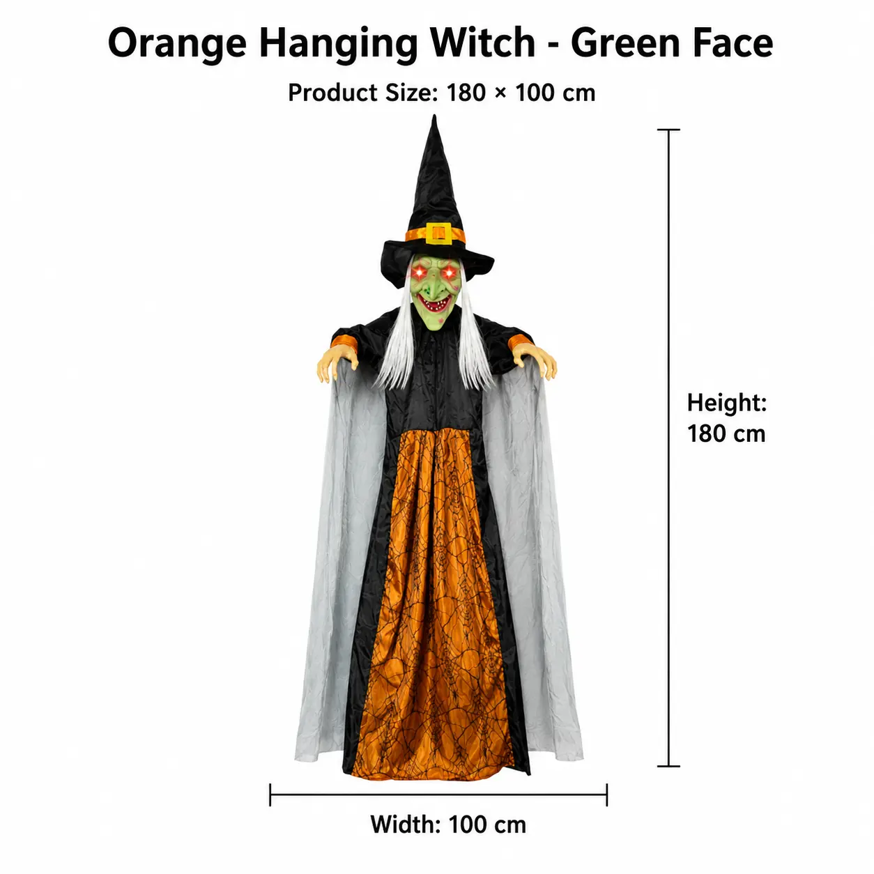 The Hanging Witch — Sound-Activated Halloween Decor detail 12