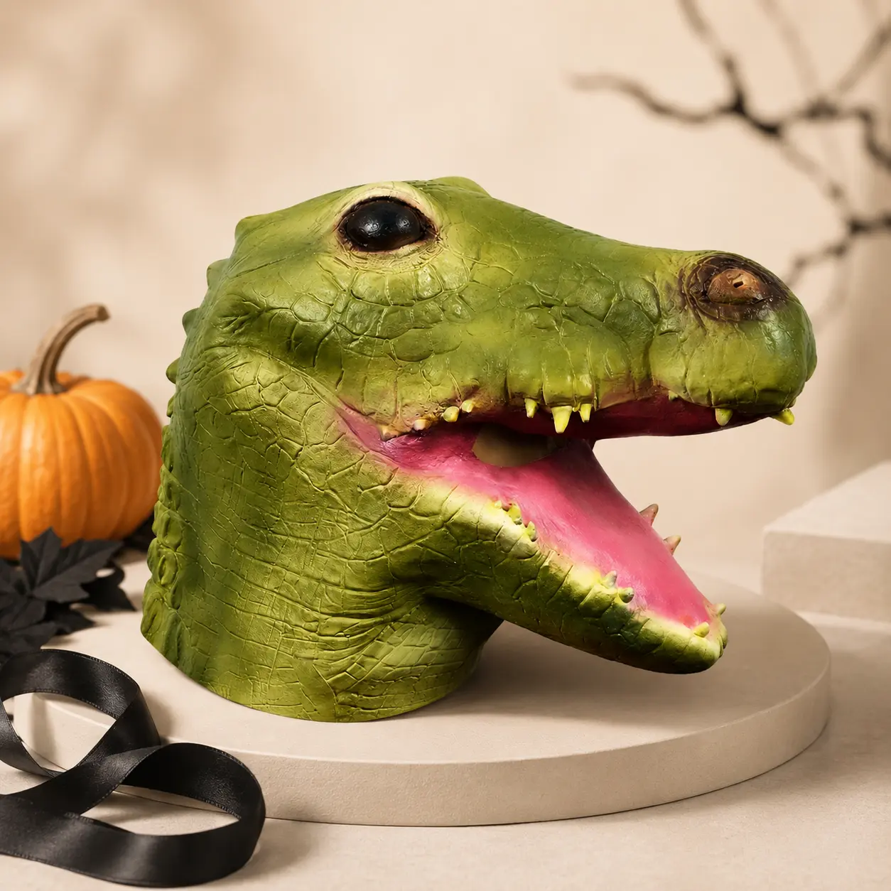 The Wild Crocodile — Latex Animal Mask detail 4