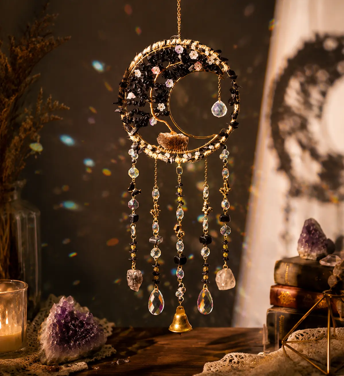 MOON GARDEN Crystal Sun Catcher detail 3