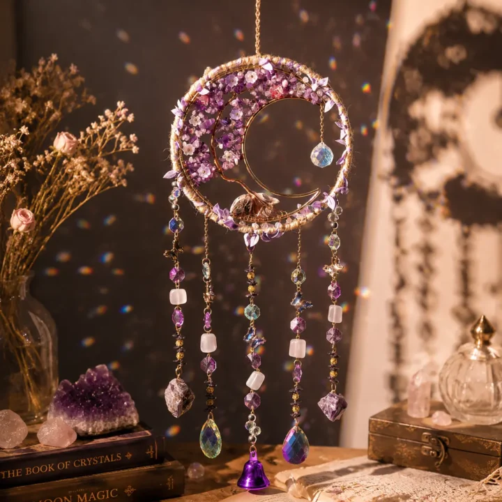 MOON GARDEN Crystal Sun Catcher styled or worn view