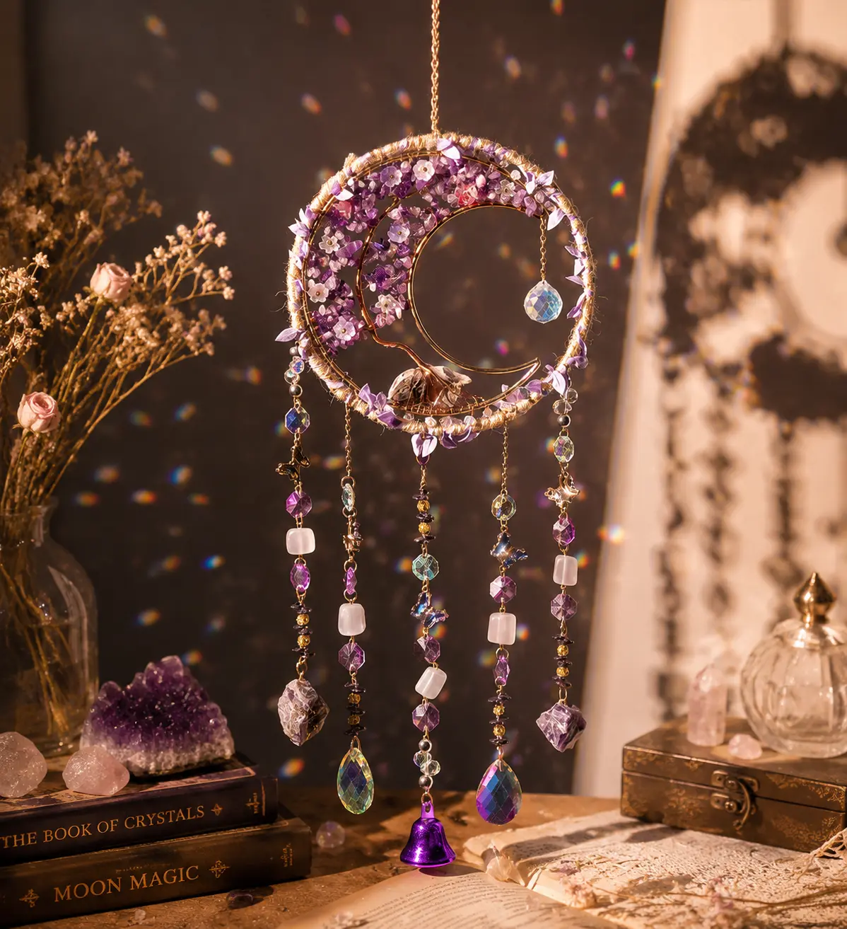 MOON GARDEN Crystal Sun Catcher detail 2